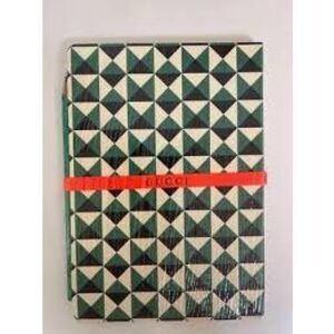 Gucci Notebook & Pencil Set Green Kyoto Style Japanese Collab Bamboo House NEW